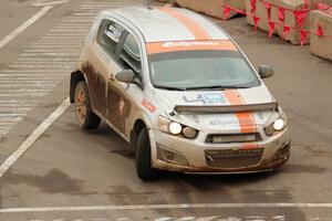 Doug Gekiere / Matt Hoffman Chevy Sonic on SS15 (Lakeshore Drive).