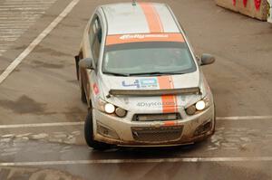 Doug Gekiere / Matt Hoffman Chevy Sonic on SS15 (Lakeshore Drive).