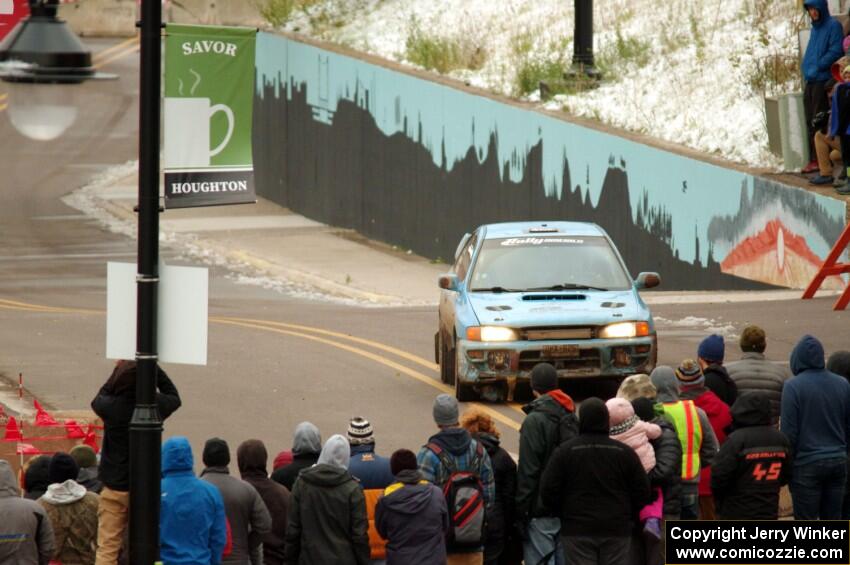 Jeff Hueser / Dylan Stevens Subaru Impreza 2.5RS on SS15 (Lakeshore Drive).