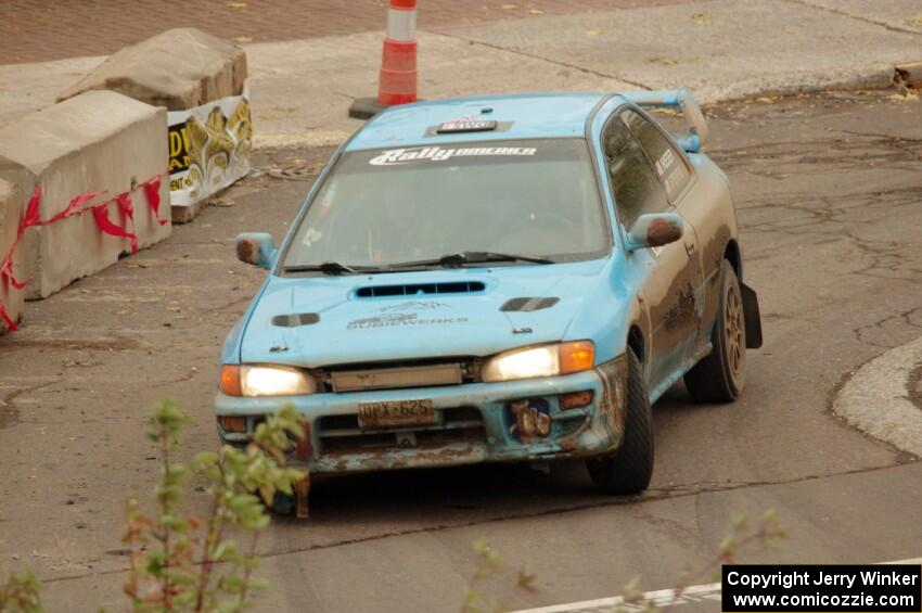 Jeff Hueser / Dylan Stevens Subaru Impreza 2.5RS on SS15 (Lakeshore Drive).