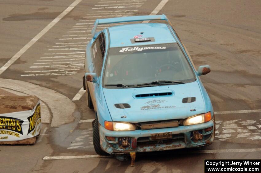 Jeff Hueser / Dylan Stevens Subaru Impreza 2.5RS on SS15 (Lakeshore Drive).