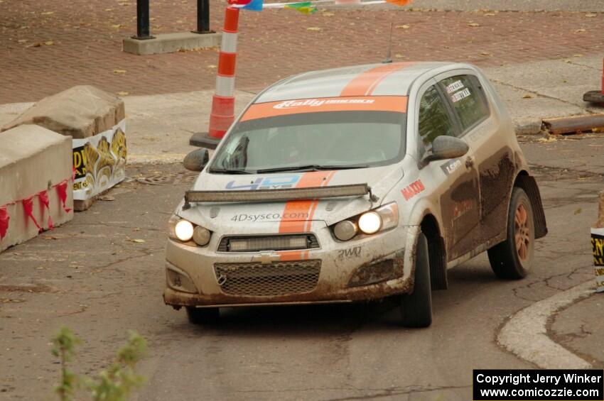 Doug Gekiere / Matt Hoffman Chevy Sonic on SS15 (Lakeshore Drive).