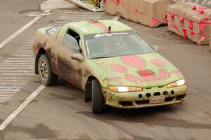 Eric Carlson / Camille Carlson Mitsubishi Eclipse on SS15 (Lakeshore Drive).