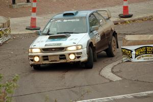 Tyler Matalas / Paul Brauner Subaru Impreza on SS15 (Lakeshore Drive).