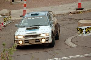 Tyler Matalas / Paul Brauner Subaru Impreza on SS15 (Lakeshore Drive).