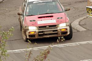 Brad Hayosh / Nick Nouhan Subaru Impreza on SS15 (Lakeshore Drive).