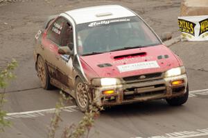 Brad Hayosh / Nick Nouhan Subaru Impreza on SS15 (Lakeshore Drive).