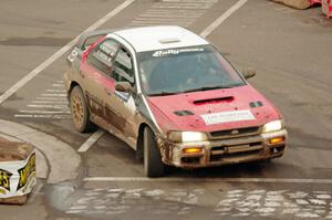 Brad Hayosh / Nick Nouhan Subaru Impreza on SS15 (Lakeshore Drive).