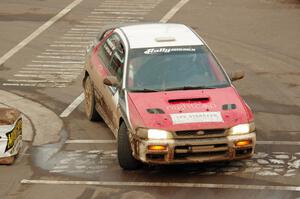 Brad Hayosh / Nick Nouhan Subaru Impreza on SS15 (Lakeshore Drive).