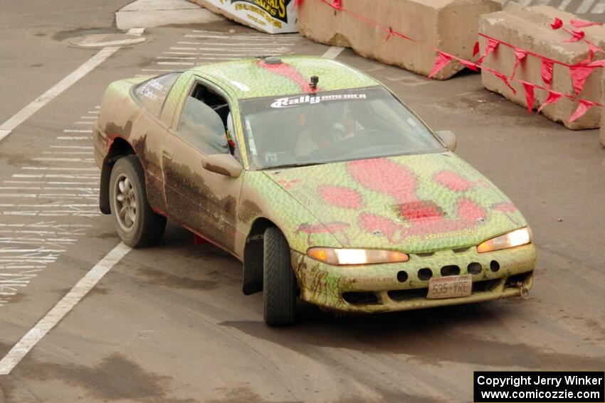 Eric Carlson / Camille Carlson Mitsubishi Eclipse on SS15 (Lakeshore Drive).