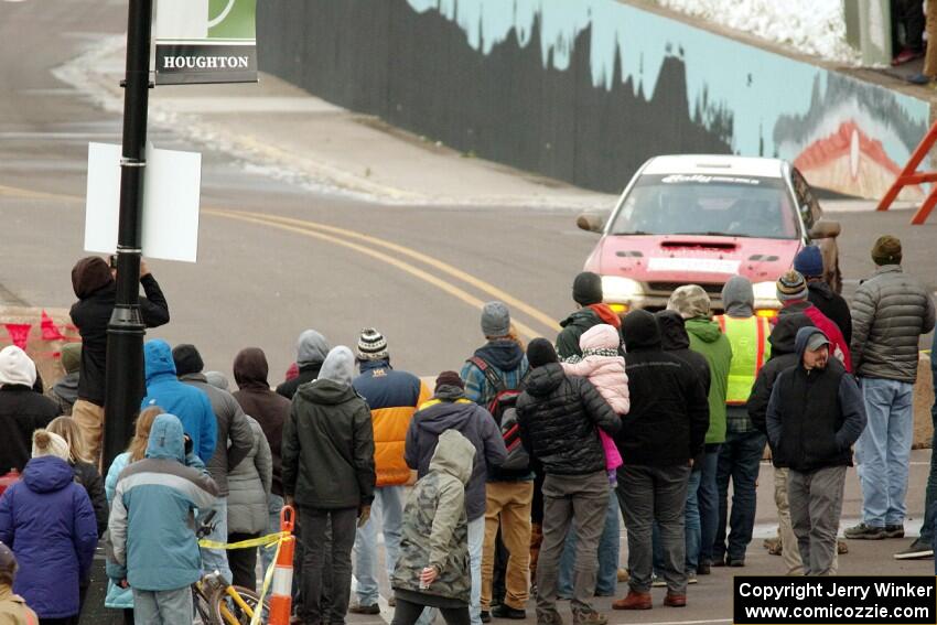 Brad Hayosh / Nick Nouhan Subaru Impreza on SS15 (Lakeshore Drive).