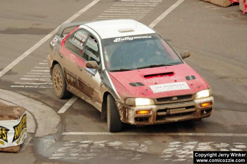 Brad Hayosh / Nick Nouhan Subaru Impreza on SS15 (Lakeshore Drive).