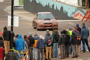 Arin DeMaster / Taylor Kildea Subaru Impreza on SS15 (Lakeshore Drive).