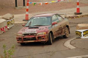 Arin DeMaster / Taylor Kildea Subaru Impreza on SS15 (Lakeshore Drive).