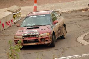 Arin DeMaster / Taylor Kildea Subaru Impreza on SS15 (Lakeshore Drive).