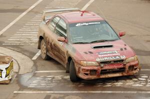 Arin DeMaster / Taylor Kildea Subaru Impreza on SS15 (Lakeshore Drive).