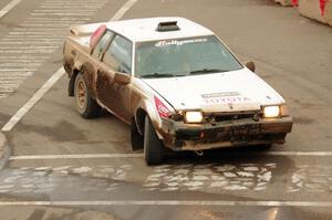 Jay Anderson / Soizic Guillot Toyota Celica GTS on SS15 (Lakeshore Drive).