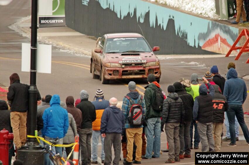 Arin DeMaster / Taylor Kildea Subaru Impreza on SS15 (Lakeshore Drive).