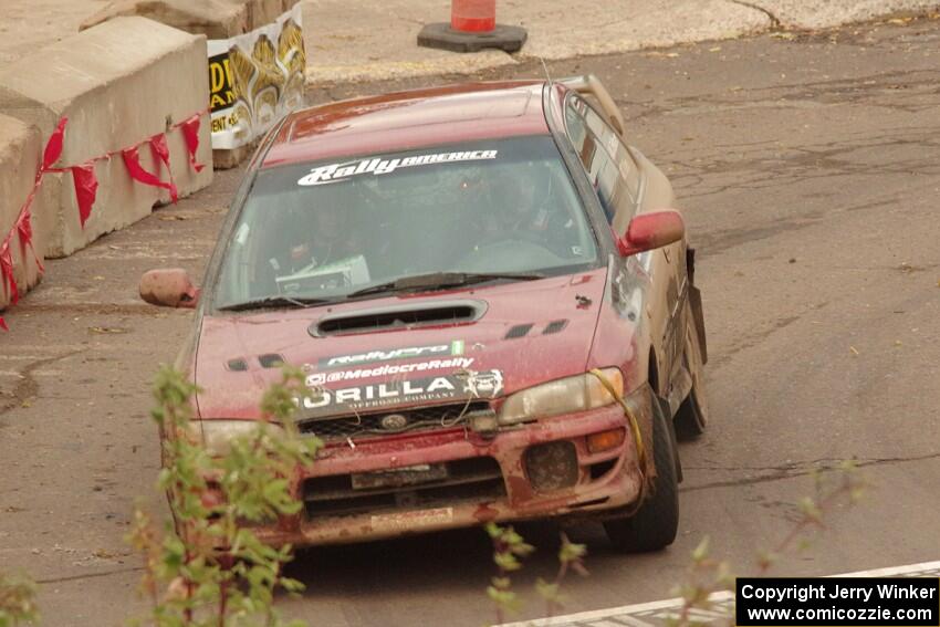 Arin DeMaster / Taylor Kildea Subaru Impreza on SS15 (Lakeshore Drive).