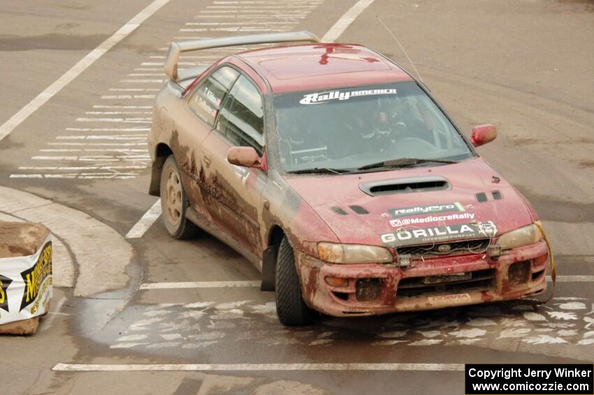 Arin DeMaster / Taylor Kildea Subaru Impreza on SS15 (Lakeshore Drive).