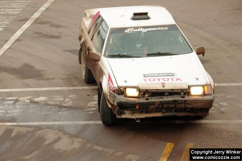 Jay Anderson / Soizic Guillot Toyota Celica GTS on SS15 (Lakeshore Drive).