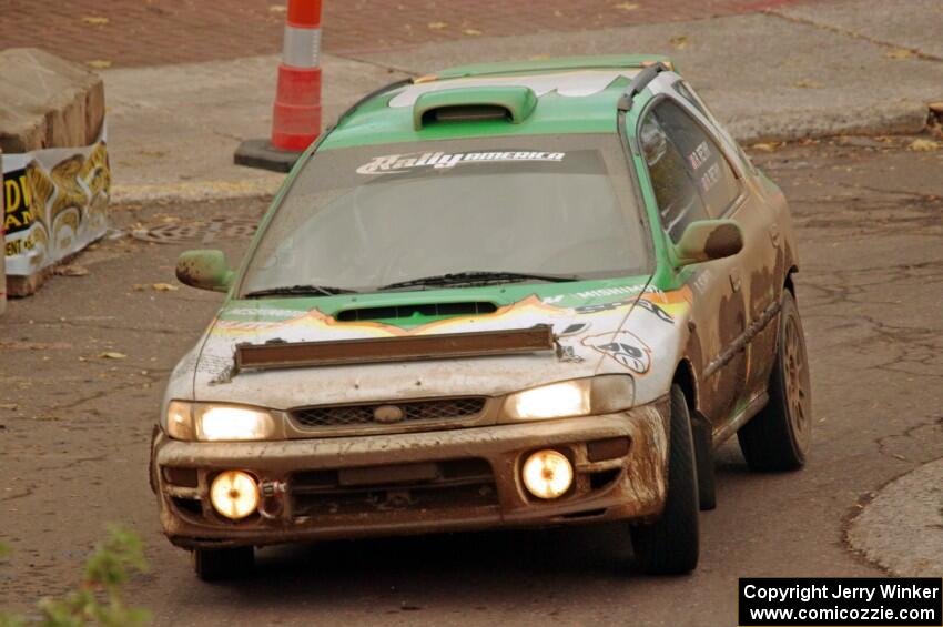 Ryan Rethy / Rachel Rethy Subaru Impreza Outback on SS15 (Lakeshore Drive).