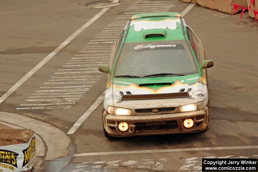 Ryan Rethy / Rachel Rethy Subaru Impreza Outback on SS15 (Lakeshore Drive).