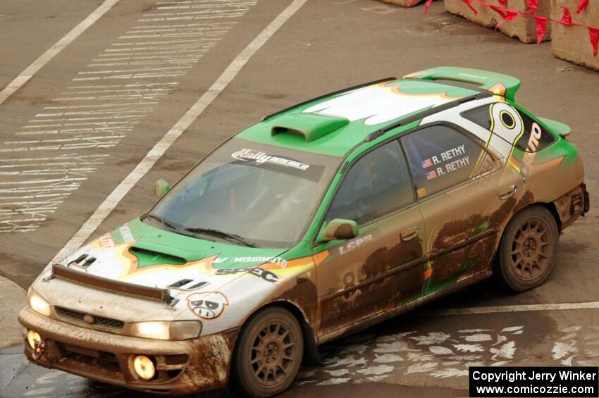 Ryan Rethy / Rachel Rethy Subaru Impreza Outback on SS15 (Lakeshore Drive).