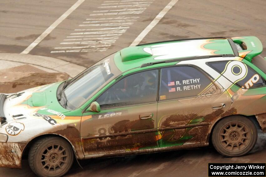 Ryan Rethy / Rachel Rethy Subaru Impreza Outback on SS15 (Lakeshore Drive).