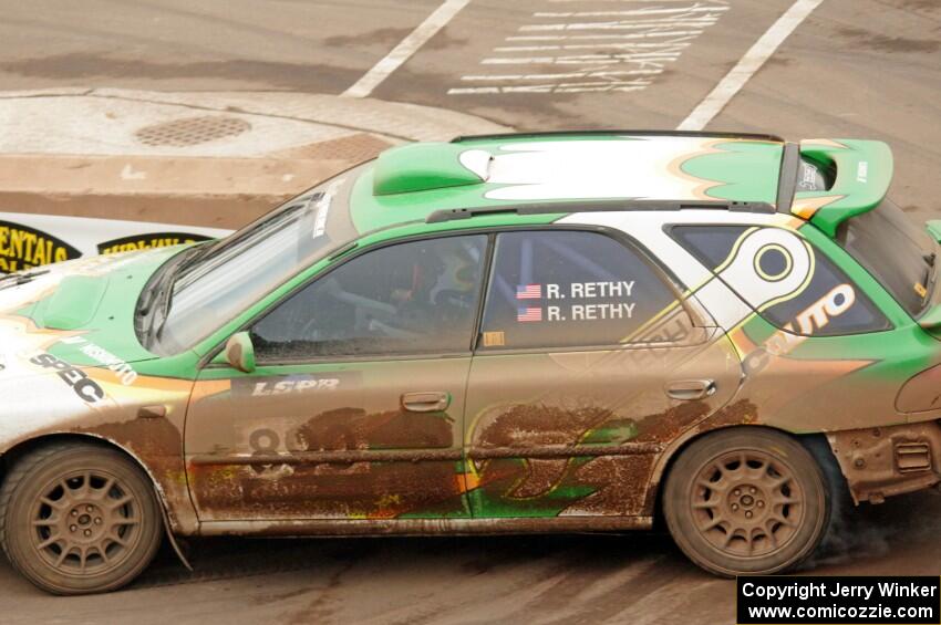 Ryan Rethy / Rachel Rethy Subaru Impreza Outback on SS15 (Lakeshore Drive).