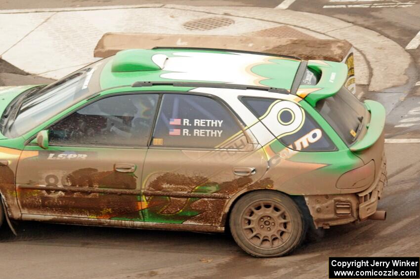 Ryan Rethy / Rachel Rethy Subaru Impreza Outback on SS15 (Lakeshore Drive).