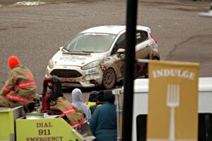 John Concha / Santiago Alban Ford Fiesta ST get lost on SS15 (Lakeshore Drive).