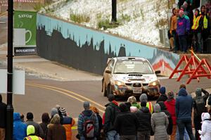 Caner Yildiz / Bryce Proseus Subaru Impreza on SS15 (Lakeshore Drive).