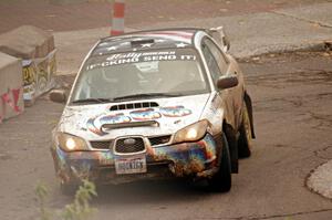 Caner Yildiz / Bryce Proseus Subaru Impreza on SS15 (Lakeshore Drive).