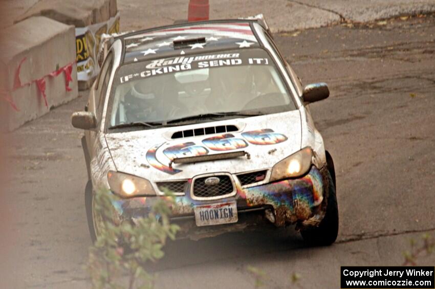 Caner Yildiz / Bryce Proseus Subaru Impreza on SS15 (Lakeshore Drive).