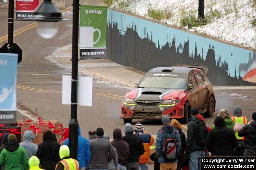 Grzegorz Bugaj / Ela Dziubanski Subaru WRX STi on SS15 (Lakeshore Drive).