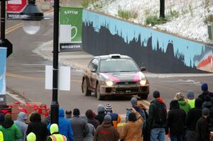 Brandon Boyd / Daniel Salive Subaru Impreza on SS15 (Lakeshore Drive).