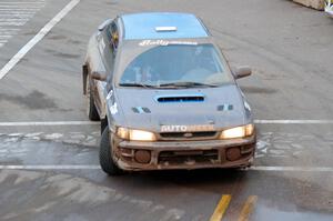 Jimmy Pelizzari / Kate Stevens Subaru Impreza on SS15 (Lakeshore Drive).