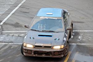 Jimmy Pelizzari / Kate Stevens Subaru Impreza on SS15 (Lakeshore Drive).