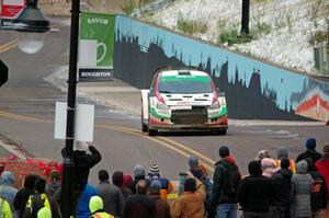 Arkadiusz Gruszka / Lukasz Wronski Mitsubishi Mirage RS on SS15 (Lakeshore Drive).