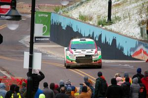 Arkadiusz Gruszka / Lukasz Wronski Mitsubishi Mirage RS on SS15 (Lakeshore Drive).