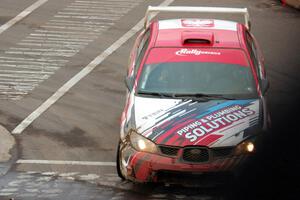 Arek Bialobrzeski / Aris Mantopoulos Subaru Impreza on SS15 (Lakeshore Drive).