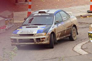 Dave Brown / Mike Brown Subaru Impreza 2.5RS on SS15 (Lakeshore Drive).