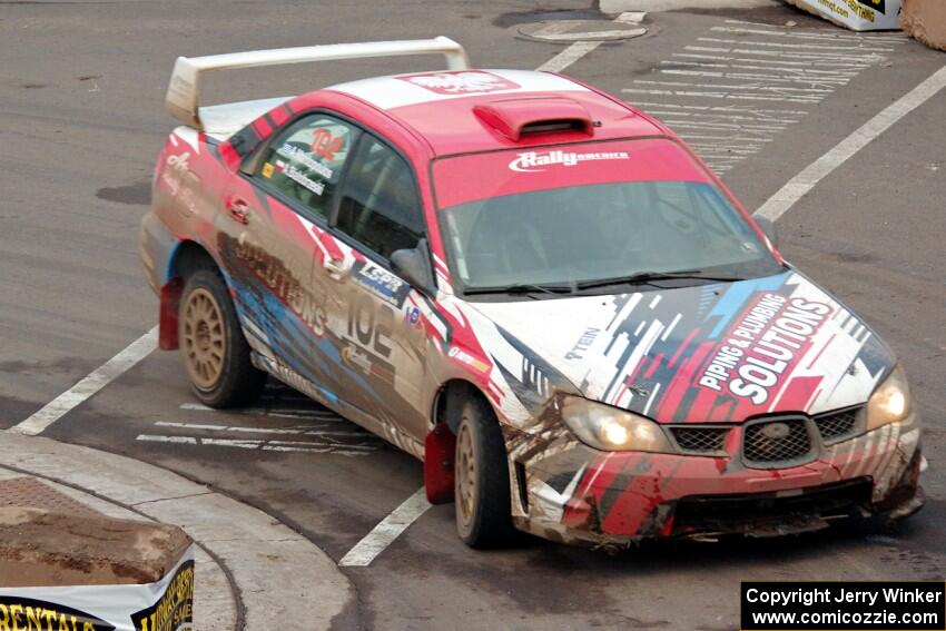Arek Bialobrzeski / Aris Mantopoulos Subaru Impreza on SS15 (Lakeshore Drive).