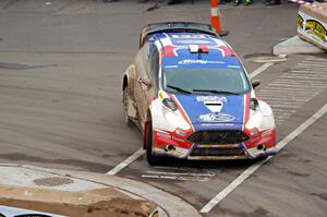 Piotr Fetela / Dominik Jozwiak Ford Fiesta on SS15 (Lakeshore Drive).