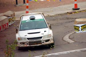 Joseph Burke / Karen Jankowski Mitsubishi Lancer Evo IX on SS15 (Lakeshore Drive).