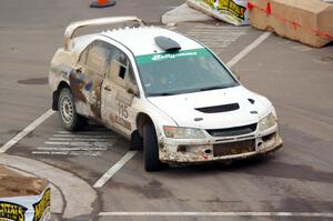 Joseph Burke / Karen Jankowski Mitsubishi Lancer Evo IX on SS15 (Lakeshore Drive).