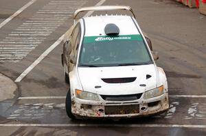 Joseph Burke / Karen Jankowski Mitsubishi Lancer Evo IX on SS15 (Lakeshore Drive).