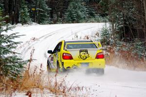 Mark Williams / Ben Peterson Subaru WRX STi on SS1.