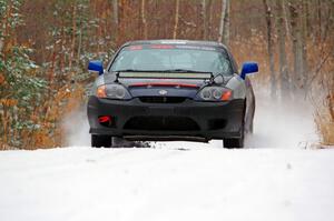 Paul Johansen / Susi Little Hyundai Tiburon on SS1.